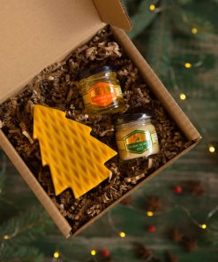 Egy kis kényeztetés, Neked! – Karácsonyi mézes gyertya ajándékcsomag (Doboz #1)