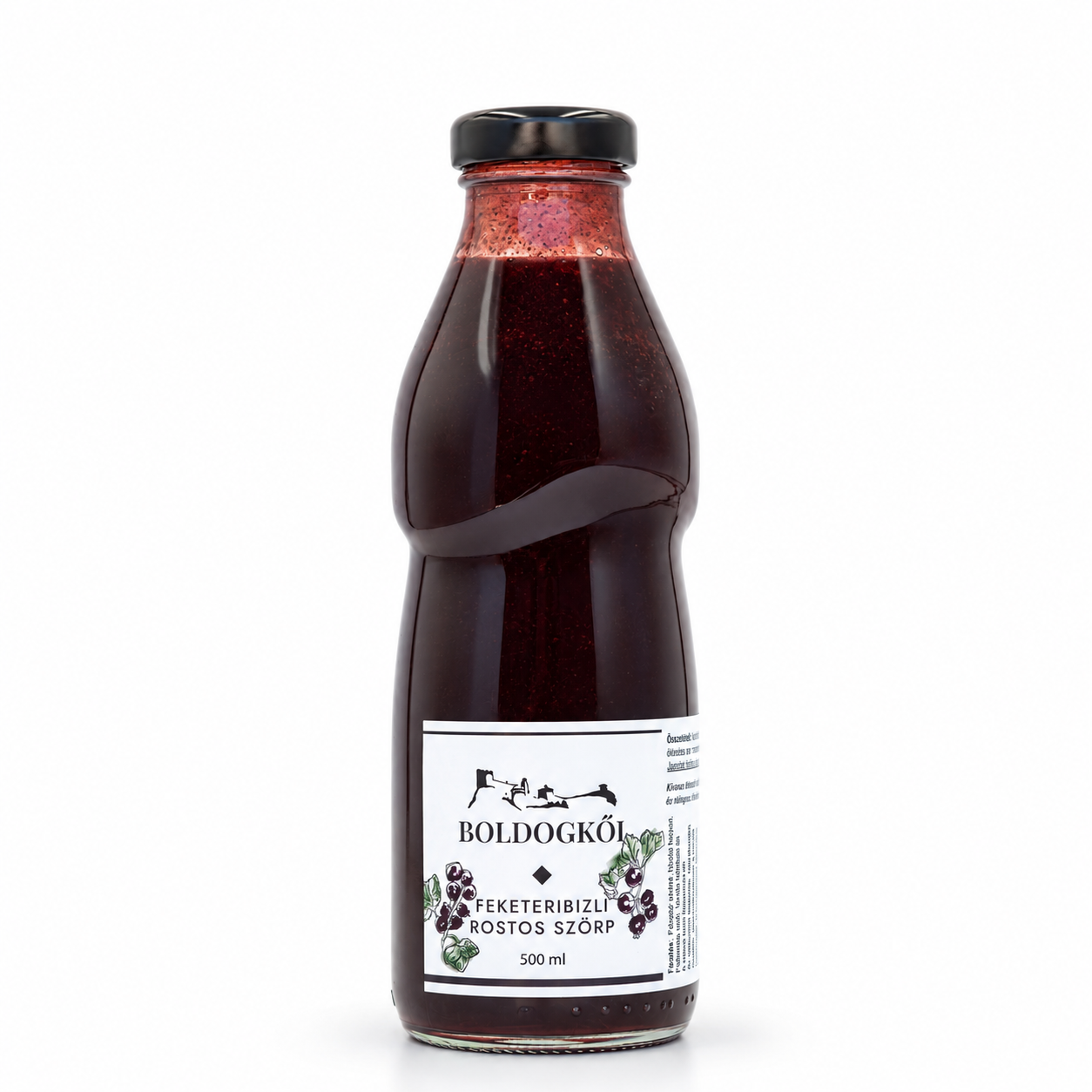 Boldogkői feketeribizli rostos szörp 500 ml