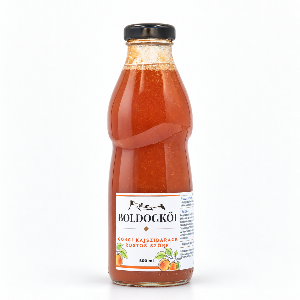 Boldogkői gönci kajszibarack rostos szörp 500 ml