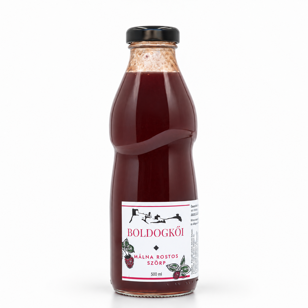 Boldogkői málna rostos szörp 500 ml