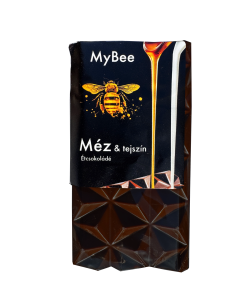 méztejszínnel töltött étcsokoládé 80g