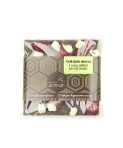 Belga étcsokoládé meggyel, almával és méhkenyérrel – 35 g